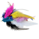 Colorful Chicken Feathers Tassel Pendant Earring DIY Jewelry