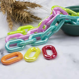 Acrylic U-Shape Buckle Highlight Macarons Beads DIY Bag Mobile Phone Chain