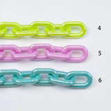 Acrylic U-Shape Buckle Highlight Macarons Beads DIY Bag Mobile Phone Chain