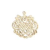 Copper Plated 18k Earrings Pendant DIY Jewelry Accessories Material Leaves Vine