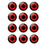 24 Pcs Blyth Doll Eye Chips 14mm Thin Glass DIY BH101
