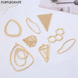 Irregular Abstract Geometric Alloy Earrings Jewelry Set