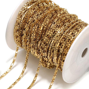 1m Stainless Steel Long Oval Box Chain Link for DIY Jewelry Necklaces Making