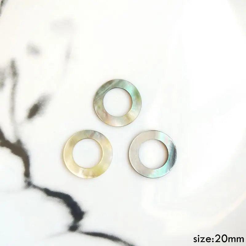 Natural Shell Pendant DIY Earring Jewelry Accessories 4 Pack
