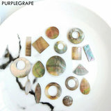 Natural Shell Pendant DIY Earring Jewelry Accessories 4 Pack