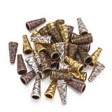 40Pcs 18mm Tibetan Tower End Bead Caps Antique Spacer Beads for DIY Jewelry