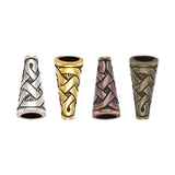 40Pcs 18mm Tibetan Tower End Bead Caps Antique Spacer Beads for DIY Jewelry