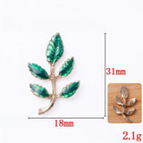 10 Metal Alloy Enamel Leaf Charms Pendant DIY Jewelry Accessories