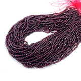 Wholesale 2mm-4mm Red Garnet Faceted Gemstone Beads