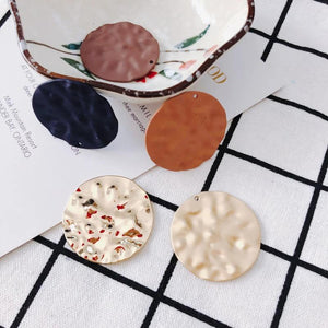 Round Spray Paint Earrings - Set of 2