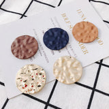 Round Spray Paint Earrings - Set of 2