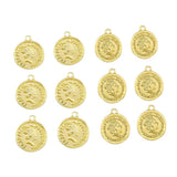 10Pcs Vintage Portrait Coin Charms Pendants Mix Round Jewelry Making Accessories