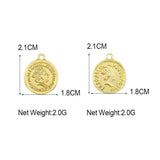 10Pcs Vintage Portrait Coin Charms Pendants Mix Round Jewelry Making Accessories
