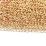 Champagne Copper Extended Chain Link Chains DIY Jewelry Accessories