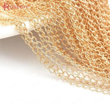 Champagne Copper Extended Chain Link Chains DIY Jewelry Accessories