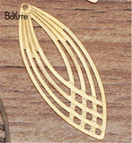 BoYuTe 13.5*35MM Brass Filigree Stamping Plate Pendant Lot