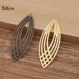 BoYuTe 13.5*35MM Brass Filigree Stamping Plate Pendant Lot