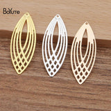 BoYuTe 13.5*35MM Brass Filigree Stamping Plate Pendant Lot