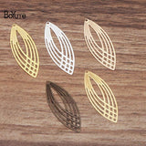 BoYuTe 13.5*35MM Brass Filigree Stamping Plate Pendant Lot