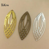 BoYuTe 13.5*35MM Brass Filigree Stamping Plate Pendant Lot