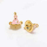 Copper Plated Witch Star Hat DIY Jewelry Baroque Pearl Pin