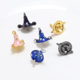 Copper Plated Witch Star Hat DIY Jewelry Baroque Pearl Pin
