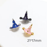 Copper Plated Witch Star Hat DIY Jewelry Baroque Pearl Pin