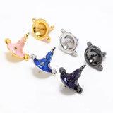 Copper Plated Witch Star Hat DIY Jewelry Baroque Pearl Pin