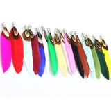 10Pcs Natural Feather Tassel Pendant DIY Jewelry Accessories