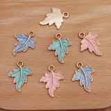 20pcs Maple Leaf Charms for DIY Jewelry Making Earrings, 20x25mm Metal Material