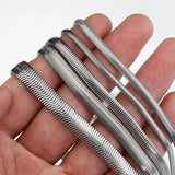 1Meter Stainless Steel Flat Snake Chain Choker Necklace Bracelet