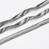 1Meter Stainless Steel Flat Snake Chain Choker Necklace Bracelet