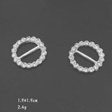 20 PCS Crystal Rhinestone Alloy Buckle for DIY Accessories