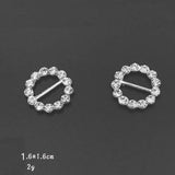 20 PCS Crystal Rhinestone Alloy Buckle for DIY Accessories