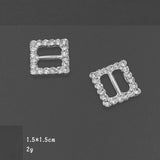 20 PCS Crystal Rhinestone Alloy Buckle for DIY Accessories