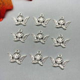 10Pcs/lot Angel Pendant Charm Earrings Necklace DIY Jewelry Making