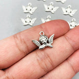 10Pcs/lot Angel Pendant Charm Earrings Necklace DIY Jewelry Making