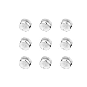 10PCS Silicone Earring Back Stoppers 6.5mm DIY Jewelry Making