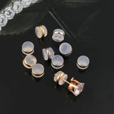 10PCS Silicone Earring Back Stoppers 6.5mm DIY Jewelry Making
