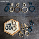 Retro Geometric Pendant Earrings DIY Materials