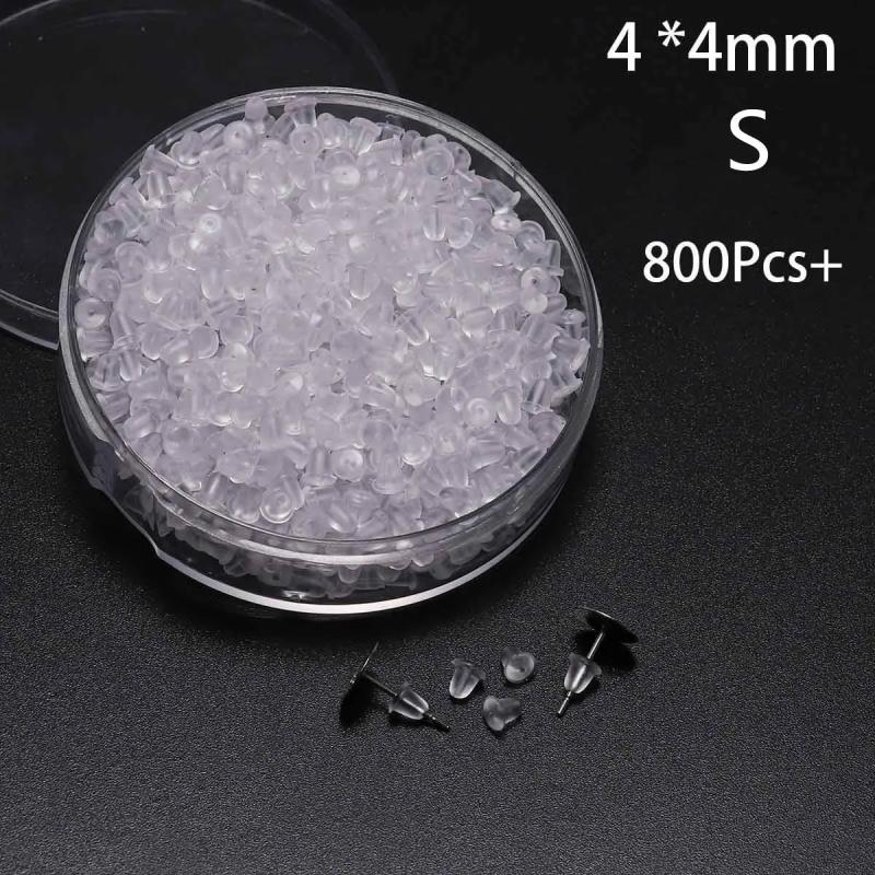 Silicone Ear Plugs Rubber Earring Back Stopper Stud DIY Jewelry Making