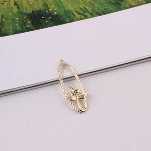 DIY Earrings Jewelry Accessories Alloy Geometric Pendant 8pcs