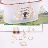 DIY Earrings Jewelry Accessories Alloy Geometric Pendant 8pcs