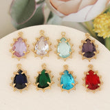 10Pcs 12*18MM Jewelry Accessories/Irregular Shape/DIY Making/Rhodium Pendant