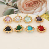 10Pcs 12*18MM Jewelry Accessories/Irregular Shape/DIY Making/Rhodium Pendant
