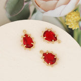 10Pcs 12*18MM Jewelry Accessories/Irregular Shape/DIY Making/Rhodium Pendant