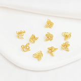 5pcs Matte Butterfly Tail Pendant Buckle DIY Jewelry