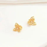 5pcs Matte Butterfly Tail Pendant Buckle DIY Jewelry