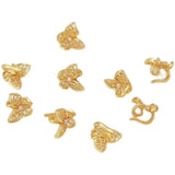5pcs Matte Butterfly Tail Pendant Buckle DIY Jewelry