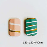 Acrylic Rectangle Mixed Colors Beads Pendant Eardrop Necklace DIY 10pcs
